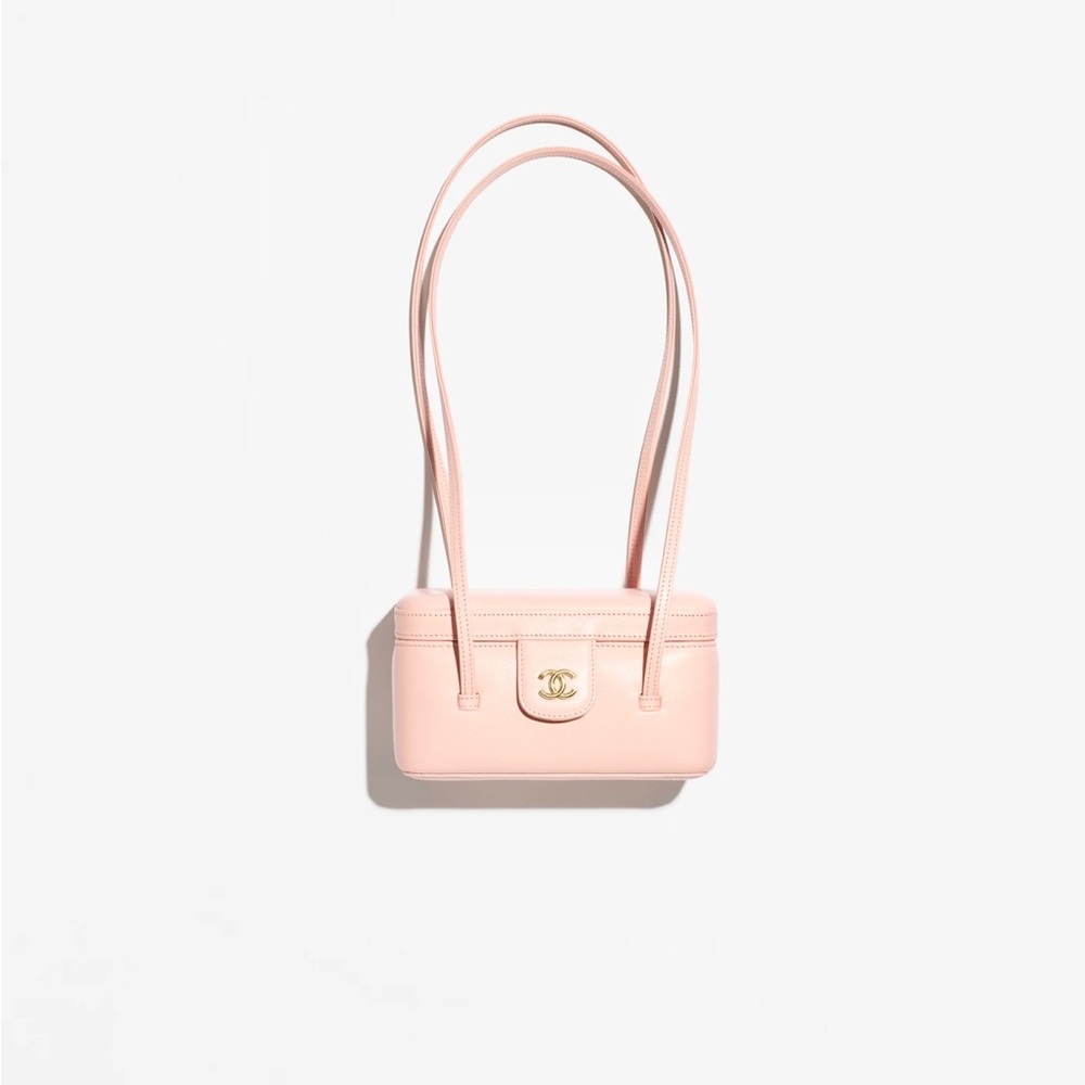 Chanel Long Vanity with Leather Strap in Light Pink | NIB